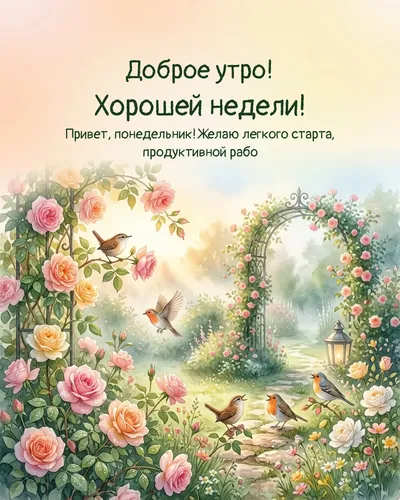 Доброе утро! Хорошей недели! — morning garden 05